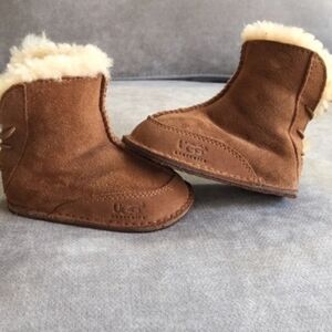 Ugg Australia Kids  5206 Toddler Ankle Leather Sheepskin Boots shoes sz S